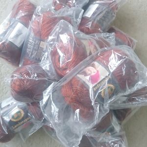 Twenty Skeins of Lion Brand Yarn Landscapes.